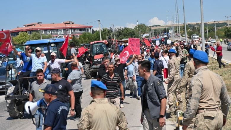 Balıkesir’de Domates Üreticileri Eylemde