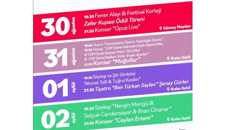Gömeç'te 8 Gün Sürecek Festivalin Detayları Belli Oldu!