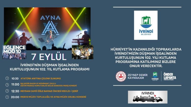 İvrindi'nin 102. Kurtuluş Yılında Büyük Kutlama
