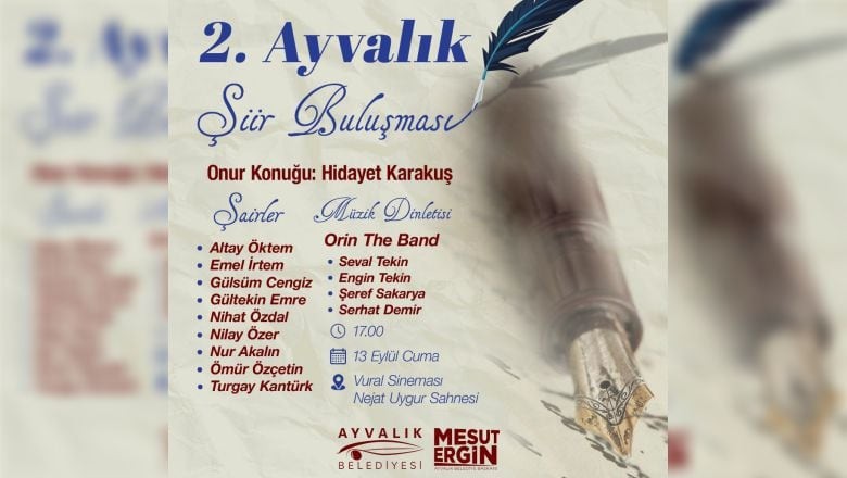 Ayvalık’ta Şiir Festivali Başlıyor!