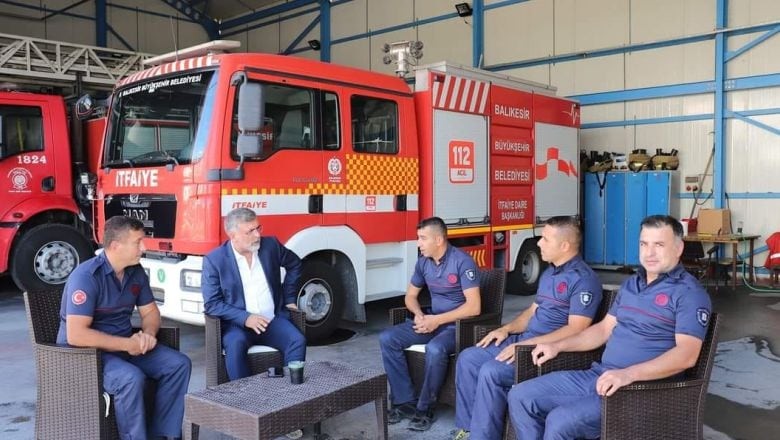 Kepsut’ta İtfaiye Haftası Baklavayla Kutlandı