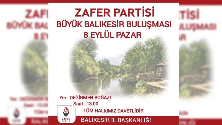 Zafer Partisi Balıkesir'de Toplanıyor