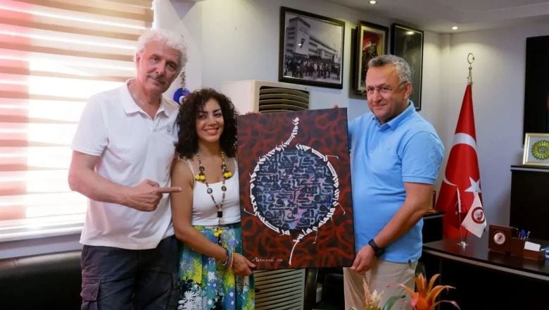 Ressamlardan Başkan Semizel'e 2 Özel Tablo