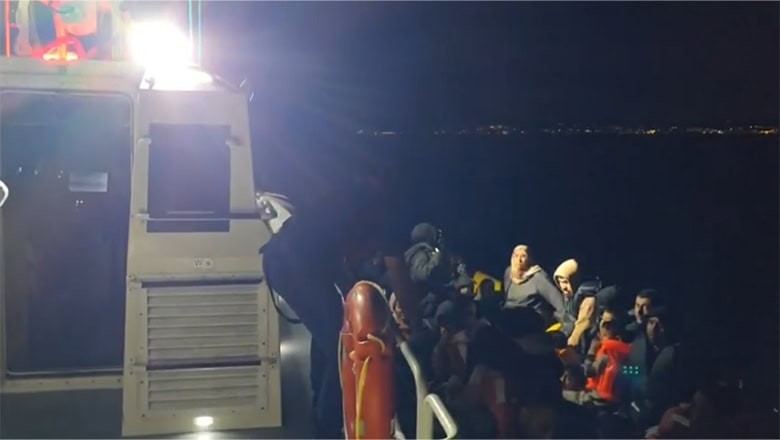 Ayvalık'ta 22 Düzensiz Göçmen Yakalandı