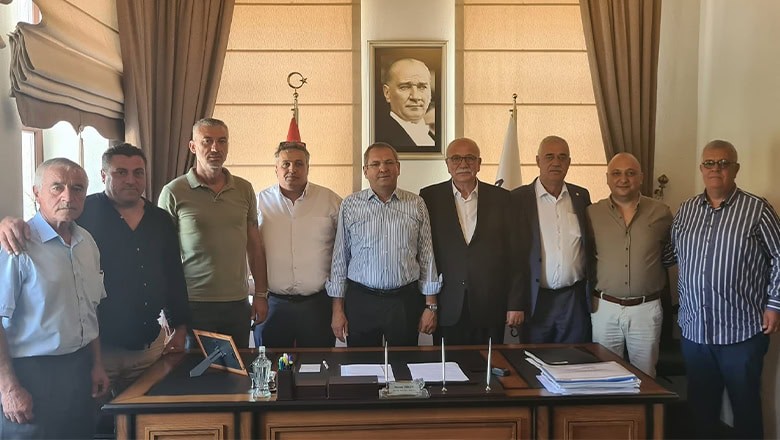 Başkan Ergin'e Esnaf Odalarından Ziyaret Başkan Ergin'e Esnaf Odalarından Ziyaret
