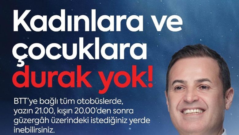 Balıkesir'de Kadın ve Çocuklara Durak Serbestliği