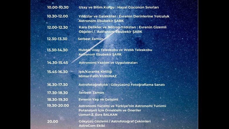 2. Ayvalık Gökyüzü Gözlem Şenliği Yarın Başlıyor!