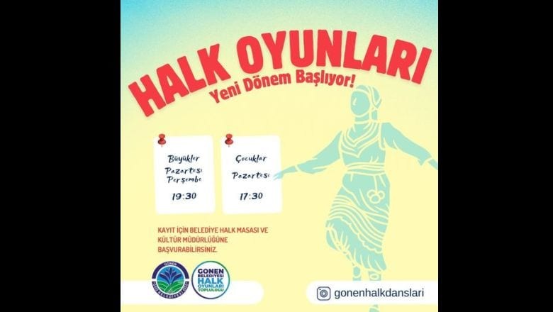 Gönen'de Halk Oyunları Kayıtları Başladı!