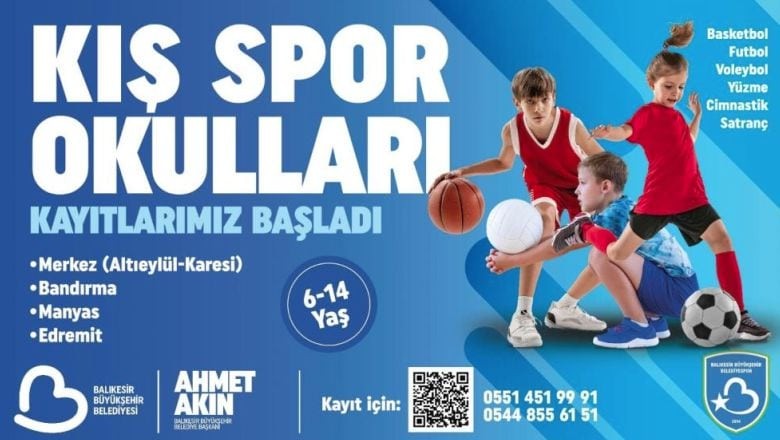 Balıkesir Büyükşehir’in Kış Spor Okulları Başlıyor