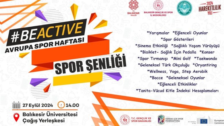 Avrupa Spor Haftası Balıkesir’de Kutlanacak!