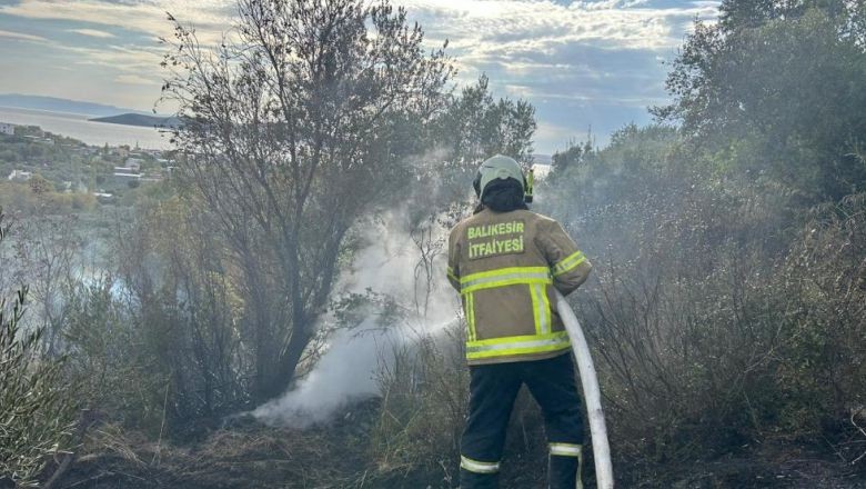 Erdek’te Orman Yangını! 2 Saatte Söndürüldü