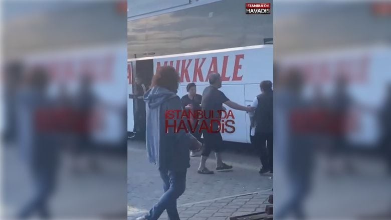 Balıkesir'de Otobüs Kavgası! Muavin Yolcuyu Sürükledi