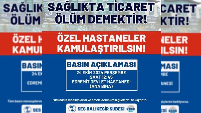 SES Balıkesir Şubesi Havran'da Eylem Başlatıyor!