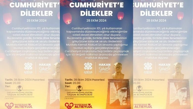 Balıkesir Yarın Akşam Dilek Diliyor