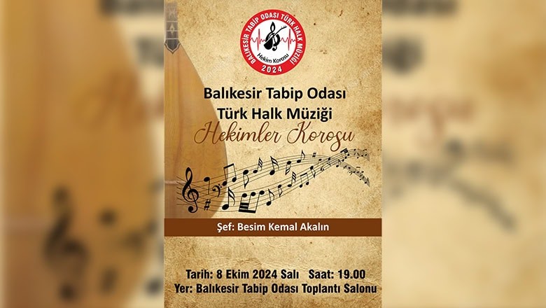 Balıkesir Tabip Odası'ndan Hekim Korosu İçin Çağrı Balıkesir Tabip Odası'ndan Hekim Korosu İçin Çağrı
