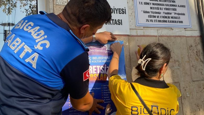 Bigadiç'te Gençler Kurslara Akın Ediyor