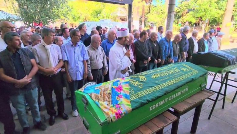 Edremit'te Vahşi Saldırının Kurbanları Toprağa Verildi