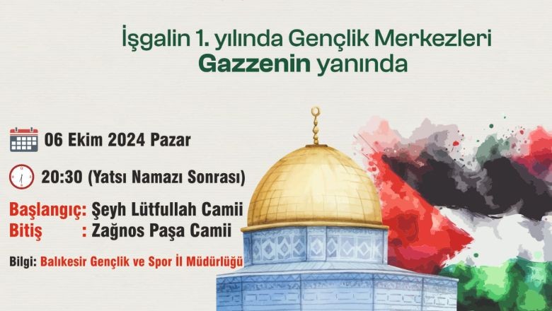 Balıkesir'de Kalpler Gazze İçin Birleşiyor!