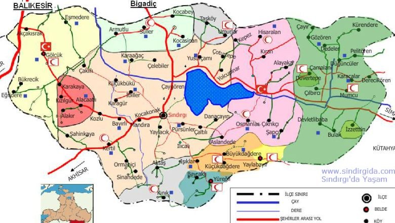 Balıkesir'de Sındırgı İlçesi Nerede