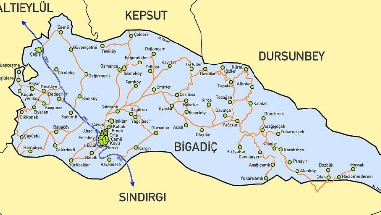 Balıkesir'in Bigadiç İlçesi Nerede?