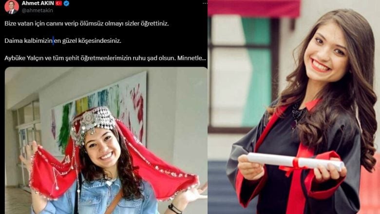 Başkan Akın Aybüke Yalçın Öğretmeni Unutmadı