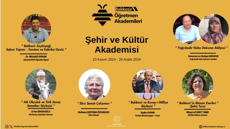 Balıkesir'de Öğretmenler İçin 4 Farklı Akademik Fırsat
