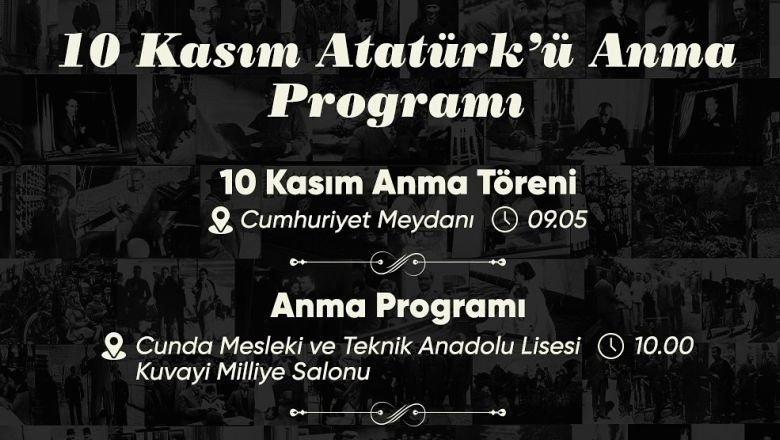 Ayvalık'ta 10 Kasım Anma Programı Belli Oldu