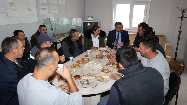 Başkan Gaga Emekçileri Kahvaltıda Ağırladı