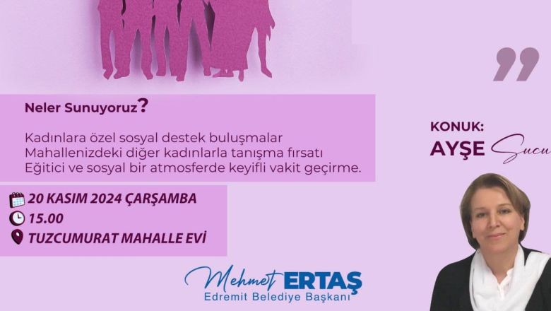 Kadınlar Edremit’te Karar Aldı! Her Ay…