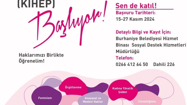Kadın Hakları Eğitimi Burhaniye'de Başlıyor