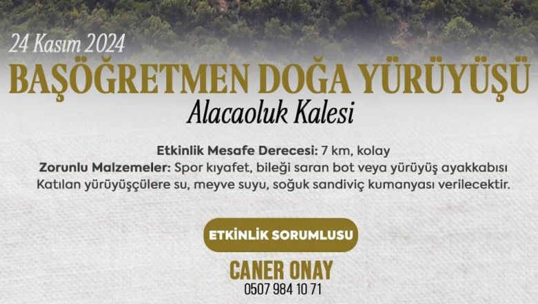 Gönen'de Başöğretmen Doğa Yürüyüşü Gerçekleşecek