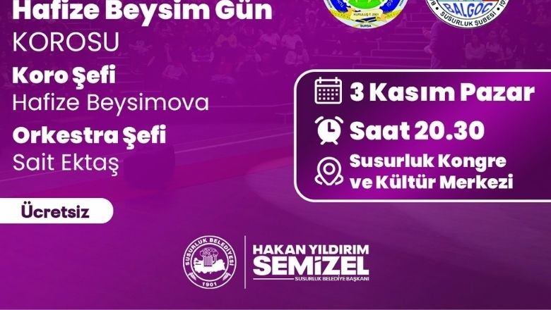 Susurluk'ta Bu Akşam Müzik Ziyafeti Yaşanacak