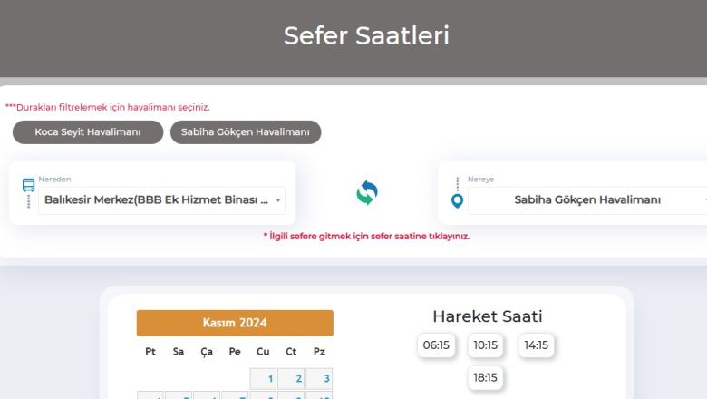 Balıkesir'den Sabiha Gökçen'e Otobüs Seferi Var Mı?