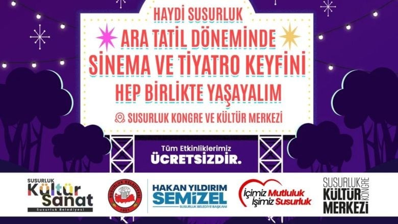 Susurluk'ta Ara Tatilde Sinema Etkinlikleri Başlayacak