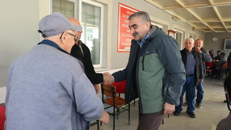 Başkan Gaga Mahalle Kahvehanelerini Gezdi