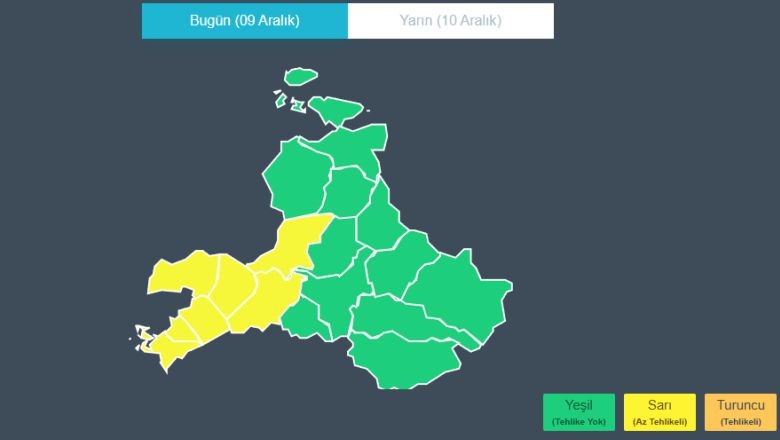 Balıkesir'in 7 İlçesi Sarı Kod Alanında Çıkamadı!