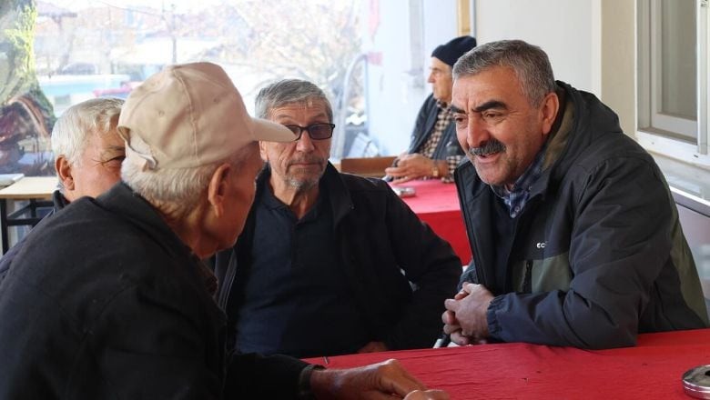 Başkan Gaga Mahalle Kahvehanelerini Gezdi