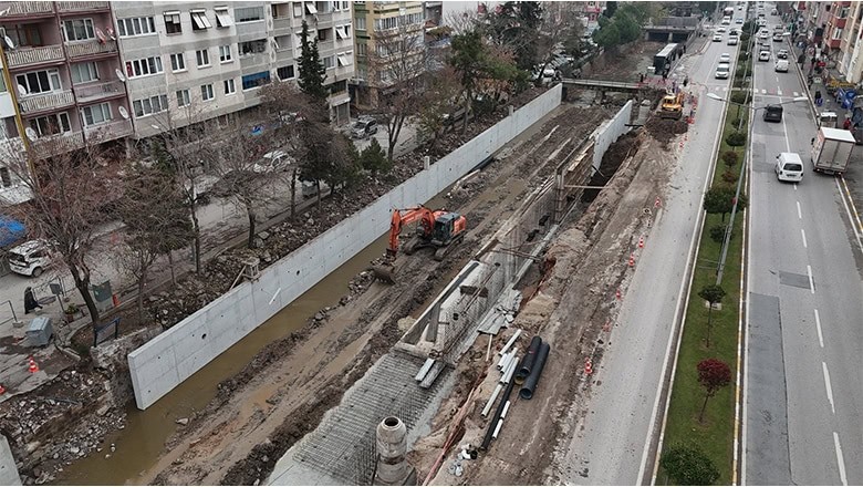 Çay Deresi'nde Taşkın Koruma Atağı Çay Deresi'nde Taşkın Koruma Atağı