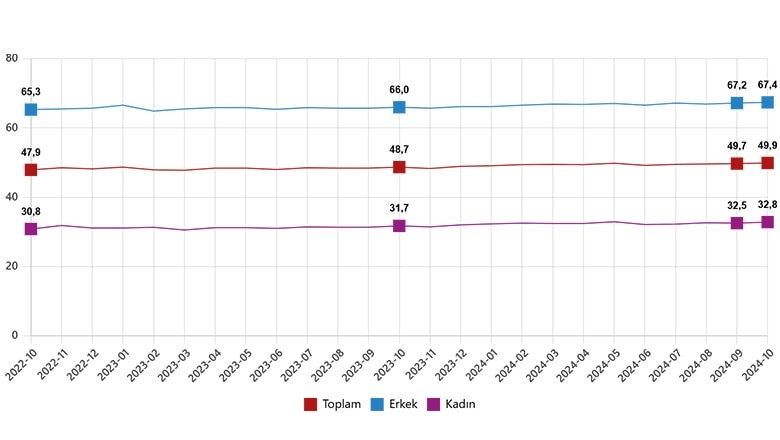 Ekim Ayı İşgücü İstatistikleri Açıklandı Ekim Ayı İşgücü İstatistikleri Açıklandı