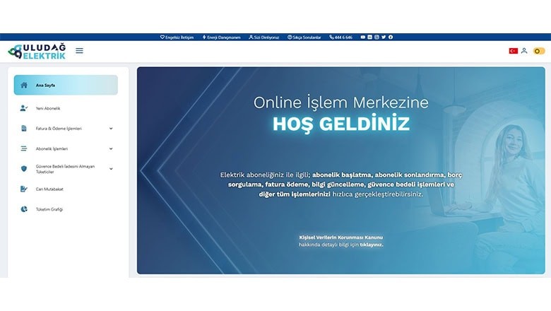 Uludağ Elektrik'ten Çevreci ve Dijital Hizmetler Uludağ Elektrik'ten Çevreci ve Dijital Hizmetler