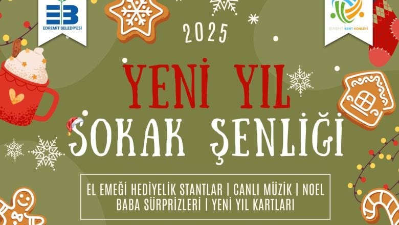 Edremit’te Yeni Yıl Sokak Şenliği Başlıyor