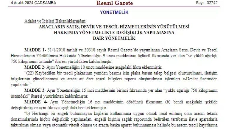 Engelli Araç ÖTV Muafiyeti Değişiyor