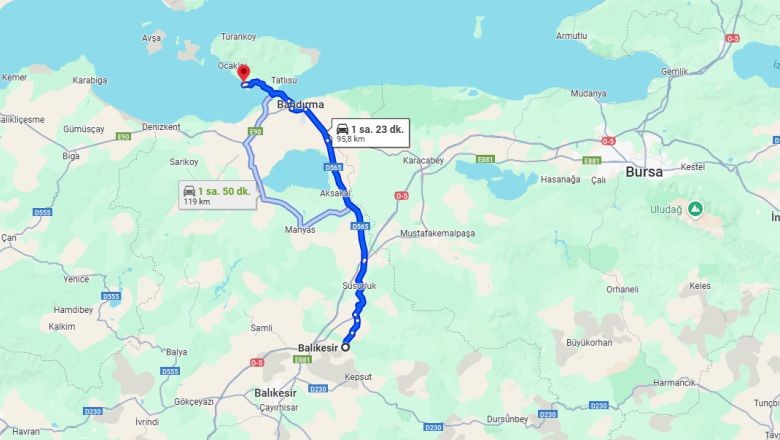 Balıkesir'in Erdek İlçesine Nasıl Gidilir?