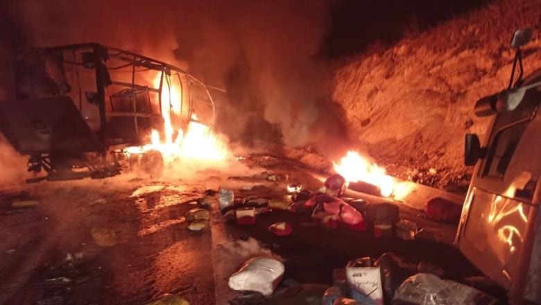 Balıkesir’de Kaza Sonrası Alevler Yükseldi