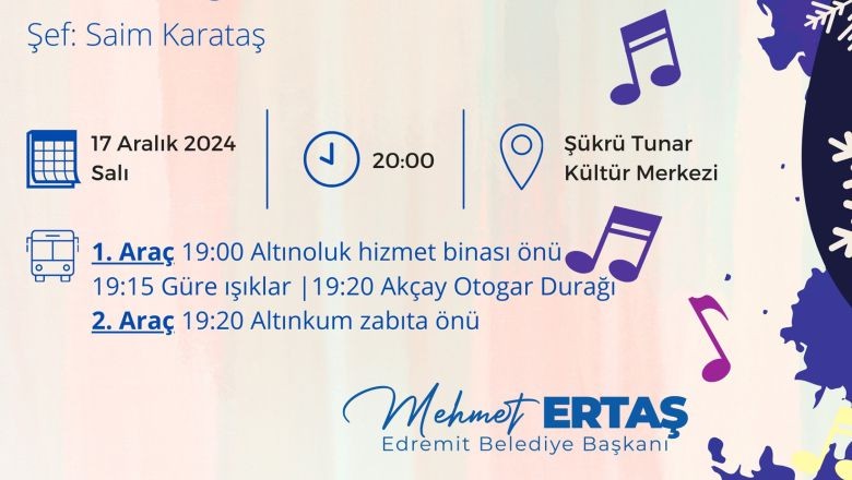 Edremit'te Kış Konseri Gerçekleşecek