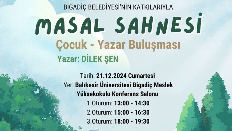 Masal Sahnesi Bigadiç’te Çocukları Bekliyor