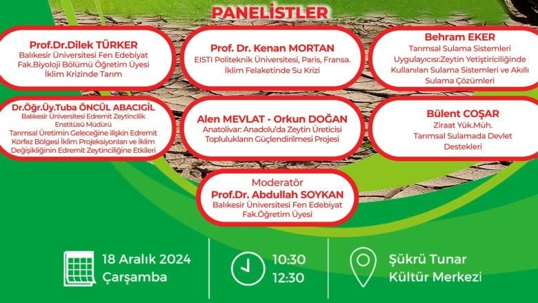 Edremit'te Tarımda Su Krizi Masaya Yatırılıyor