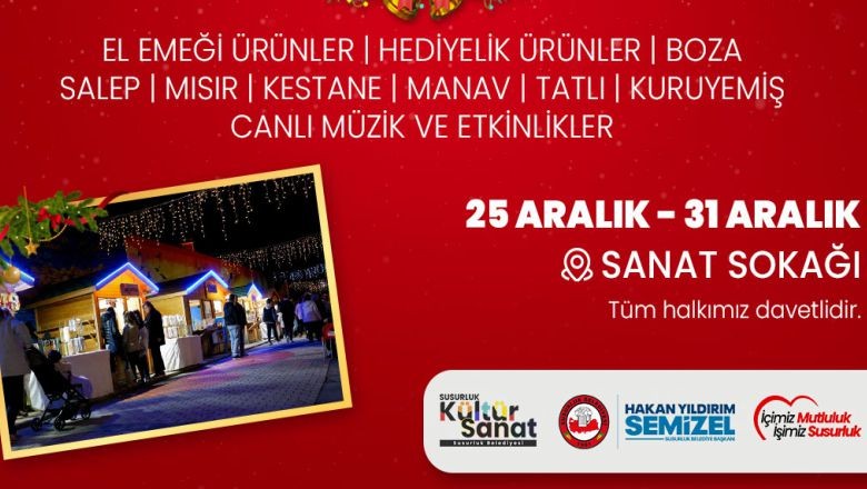 Susurluk’ta Yeni Yıl Coşkusu Sanat Sokağı’nda!