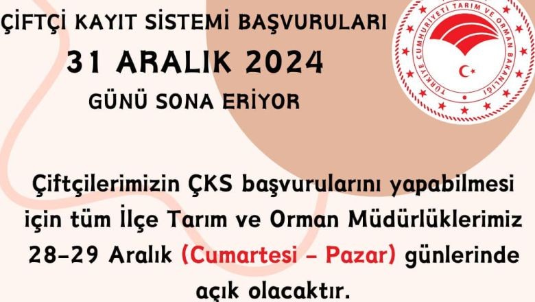 Tarımsal Destek İçin Son Şans