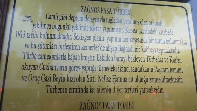 Zağnospaşa Türbesinin Önemi